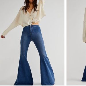 Free People Just Float On Flare Jeans